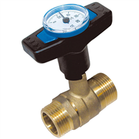 VANNE THERMOMETRE ROUGE ECROU TOURNANT 1 1/2 - 1 M