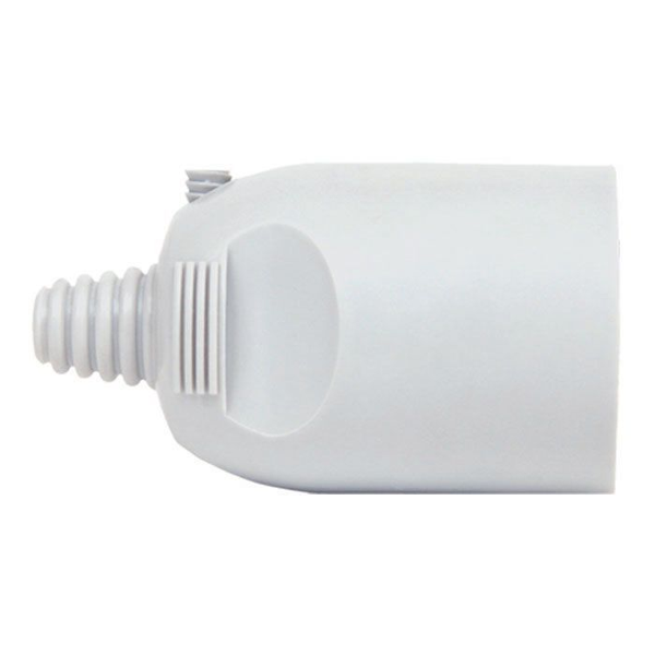 Fiche femelle Debflex - Sortie droite à coiffe - 2 pôles + terre - 16 A - 3500 W - Polypropylène - Blanc