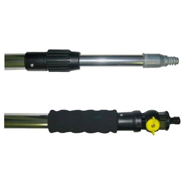 Manche télescopique de lavage sans passage d'eau de 1,5 mètre à 3 mètres