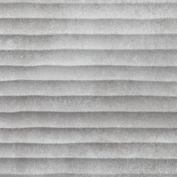 Faïence murale effet "ondulé" Baléares Mallorca - Gris - 25 CMx75 CM ép. 8,7 MM