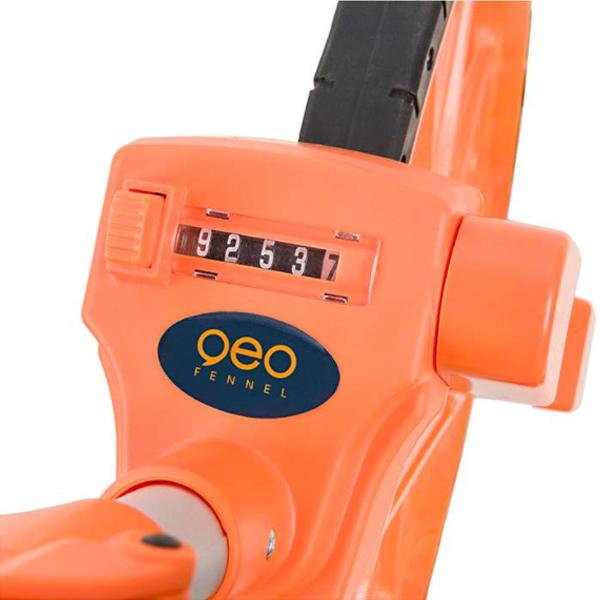 Odomètre Easy Wheel avant arrière pliable - Mesure mini 10 cm - Geo Fennel - Orange