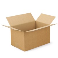 Carton d'emballage simple cannelure - longueur 400 mm - largeur 270 mm - hauteur 228 mm
