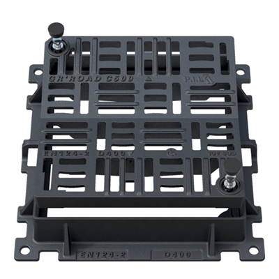 Grille concave A/cadre D400 800x800 PMR