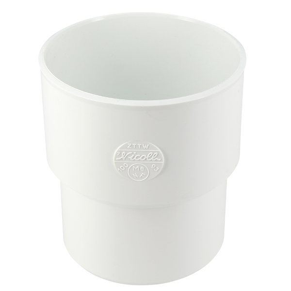 Manchette de réparation Mâle/Femelle pour WC - PVC Blanc - diamètre 100/93 mm