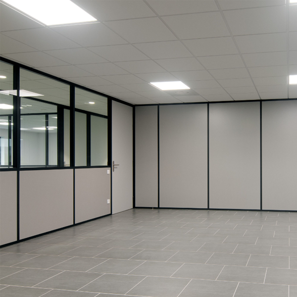 Couvre-joint plat à clipser KTY 60CJP pour cloison intérieure - aluminium coloris Anthracite - longueur 2,50 M