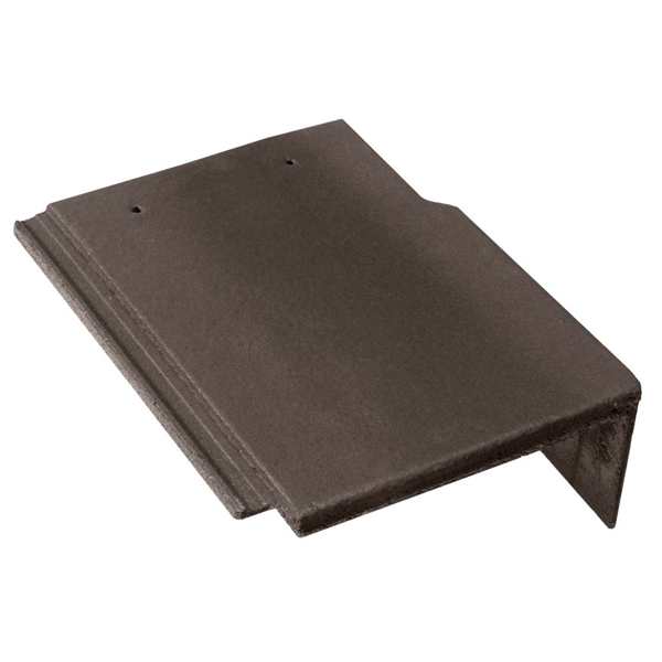 Tuile de rive universelle droite en béton - Innotech - Sarment - 42 x 33.3 x 14.5 cm