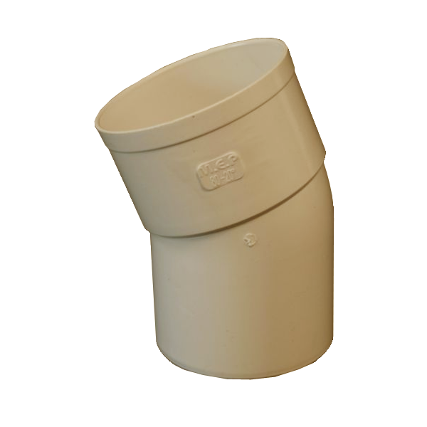 Coude mâle-femelle à 20° MEP 820C pour tuyau de descente de gouttière de diamètre 80 mm - PVC Sable