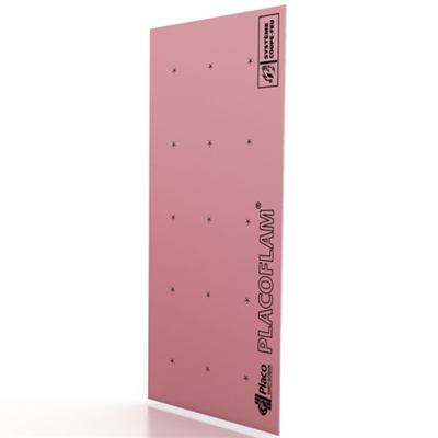 Plaque de plâtre à haute résistance au feu - Placoflam BA13 - 2,50 M x 1,20 M - ép. 13,0 MM