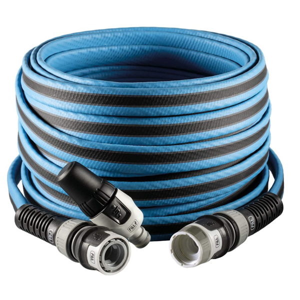 Tuyau d'arrosage Fitt Force innovant équipé diamètre 15 mm 5/8" longueur 35 mètres Bleu