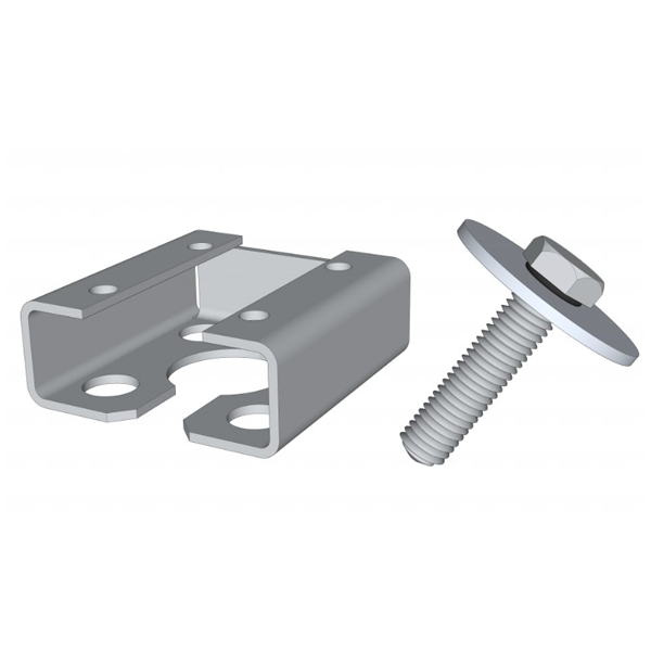 Connecteur Wood 90 pour poteau en bois vertical sur vis de fondation Weasyfix - acier galvanisé