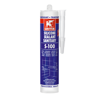 S-100 MASTIC SILICONE SANITAIRE TRANSLUCIDE BASE ACÉTIQUE CART 300 ML