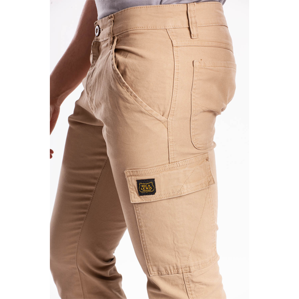Pantalon de travail Rica Lewis coupe charpentier beige - Taille 50