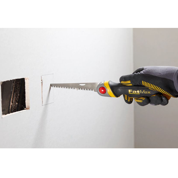 Scie à guichet lame rétractable Fatmax Stanley - 8 dents/pouce - Bois plâtre - Longueur 130 mm