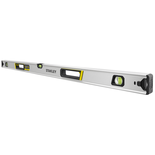Niveau à bulle en aluminium avec 3 fioles réversibles - Stanley Fatmax Pro - Longueur 120,0 cm