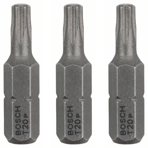 Embout de vissage Bosch extra-dure 6 pans 1/4" Torx T20 longueur 25 mm lot de 3