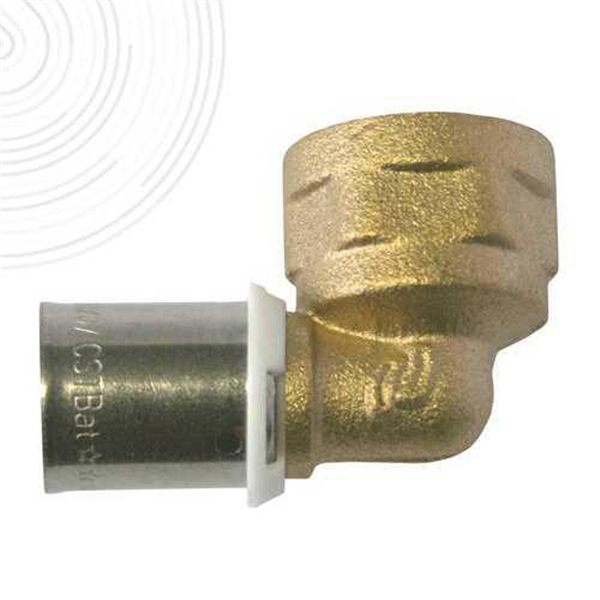 Coude a sertir femelle fixe 12 3/8