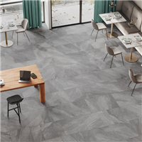 Carrelage effet pierre en grès cérame émaillé Grigio - Sols et murs intérieurs - Titano - 60 x 60 cm - ép. 9 mm