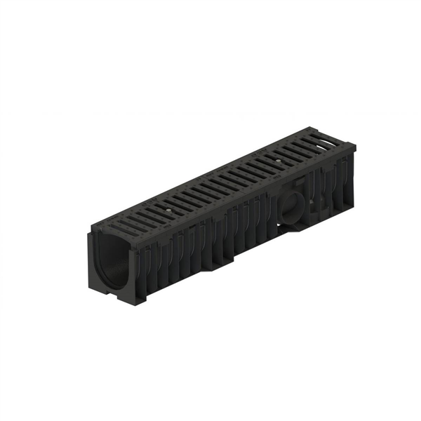 ACO XTRALINE C 150 - PEHD - GR. PASS FONTE 18MM - FEUILLURE COMPO - HAUTEUR 160