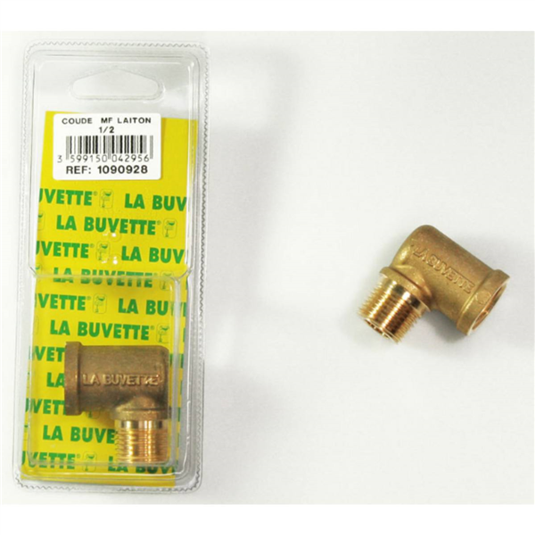 COQUE COUDE M/F 1/2 LAITON