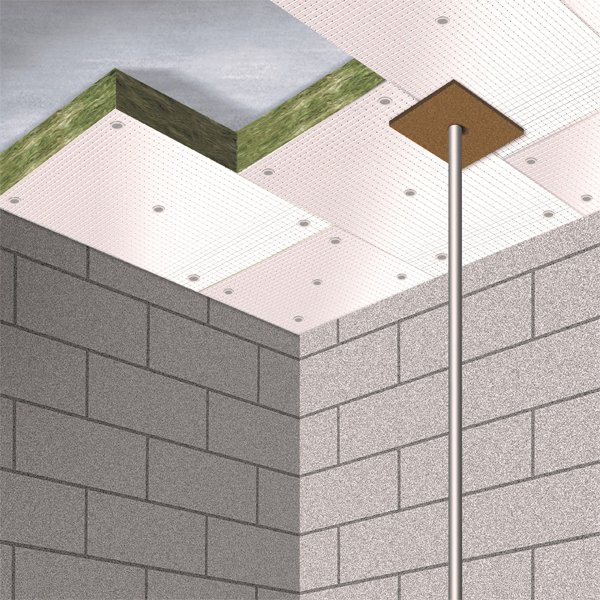 Panneau laine de verre avec pare-vapeur Alu pour isolation en sous-face de plancher - Renosoudal Alu - R 3,00 m².K/W - 1,35 M x 0,60 M - ép. 96 MM