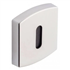 Rosace de porte carrée clé en L - zamak finition chrome velours - Vachette 6425 - compatible Muze Artis et Scult