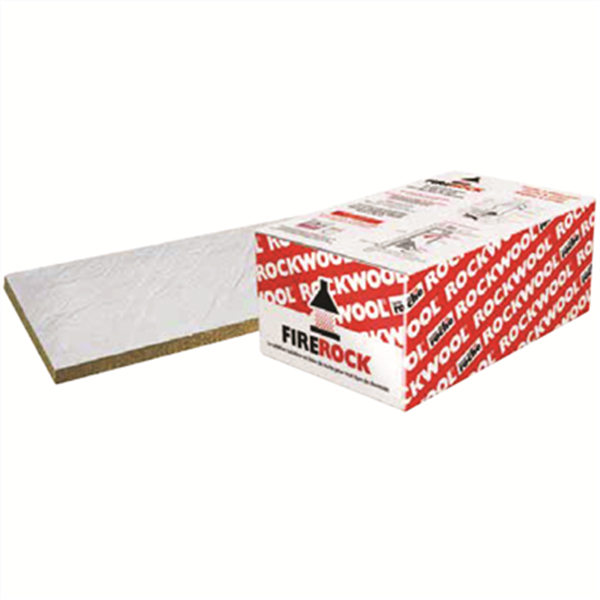 Panneau isolant en laine de roche pour cheminées et inserts - Firerock - 0,6 M x 1 M - Ép.40 MM - R.0,6 m².K/W