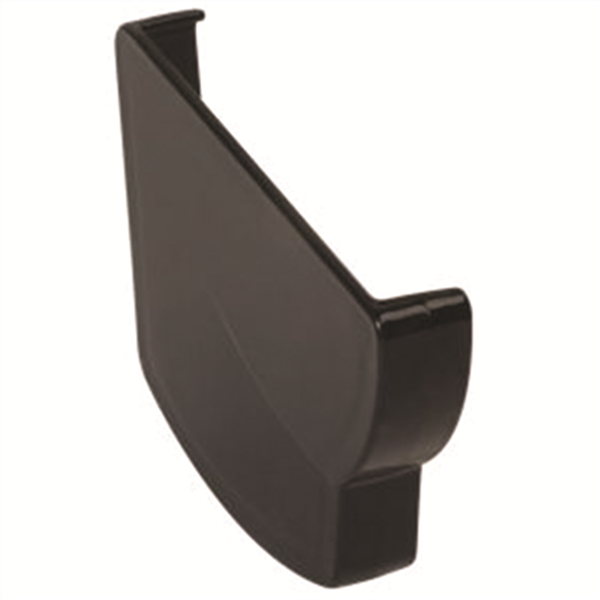 Fond de naissance gauche Nicoll pour gouttière - Longueur 137 mm - Épaisseur 22 mm - Techtan - Noir