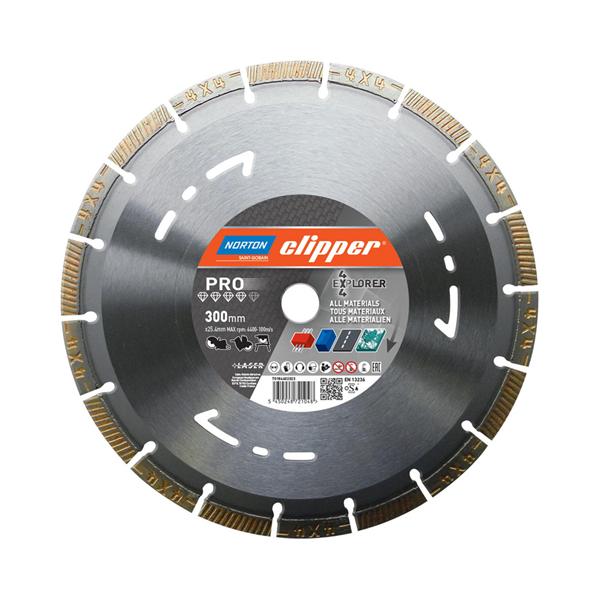 Disque diamant PRO 4X4 EXPLORER - 350x25.4mm Norton Clipper -