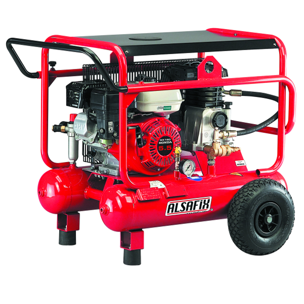 Compresseur d'air thermique - Alsafix Alair 20/500 - moteur Honda 5,5 CV pour outil pneumatique - cuve de 20 LTR - 10 BAR - 500 Litres/minute