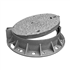 Regard de chaussée à cadre rond articulé E600 Hauteur 150mm NF