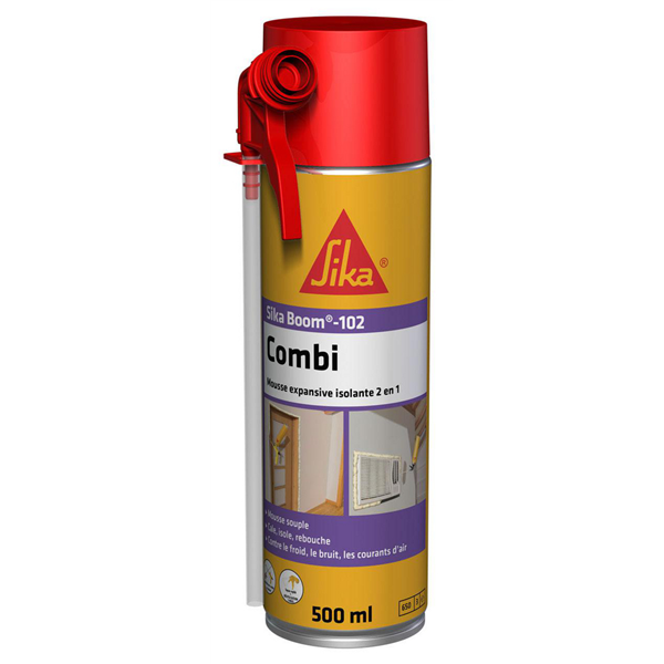 Mousse expansive Sika Boom 102 combi 500 ml blanc