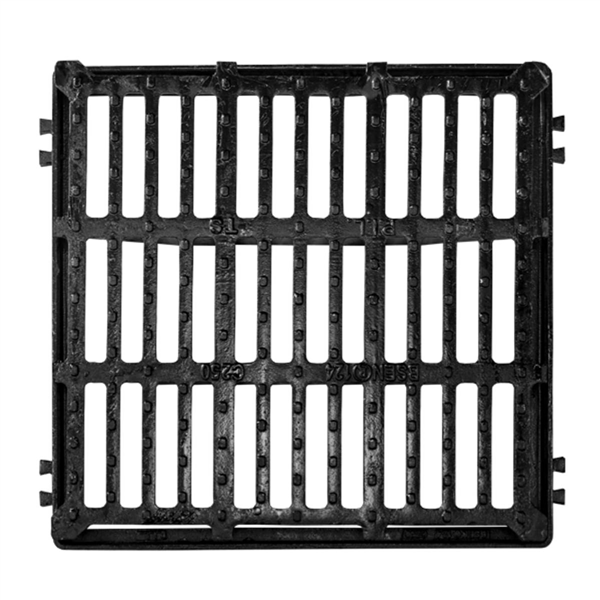 Grille Fonte Plate Avec Cadre 375x375 C250