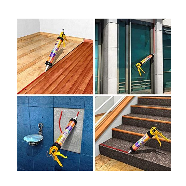 Mastic colle Sikaflex PRO-11 FC Purform Blanc Kit EcoFlex 35 recharges avec pistolet