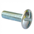 Vis poêlier à tête ronde large fendue en croix - acier zingué NFE 25129 - M6 x 80 mm - boîte de 100
