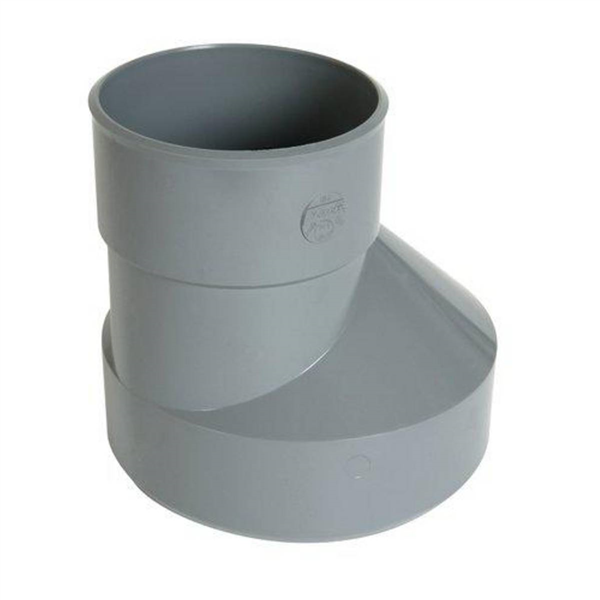 Réduction extérieure excentrée PVC pour évacuation d'eau - mâle/femelle - Ø 200/125 mm