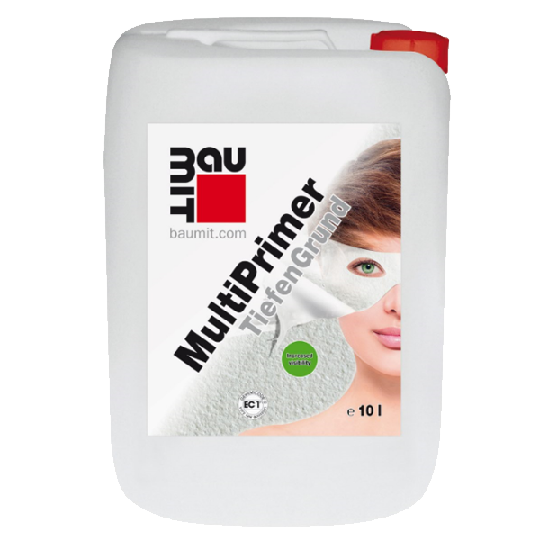 Régulateur de fond pour supports absorbants - Multiprimer Baumit - bidon de 10 L