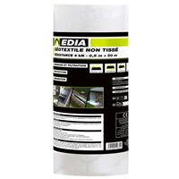 Géotextile non-tissé imputrescible pour aménagement extérieur - Résistance 4 kN - Edia - 0,50 m x 50,00 m