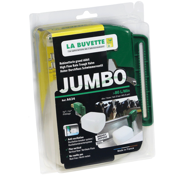 Robinetterie grand débit JUMBO pour bac et citerne.