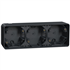 Boîtier pour 3 postes en saillie à l'horizontale Schneider Mureva Styl - IP55 - IK08 - gris anthracite RAL 7016