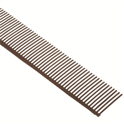 Closoir peigne pare-moineaux acier - Brun - Hauteur 110 MM - Longueur 1,00 M