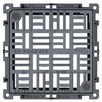 Grille plate A/cadre D400 500x500 PMR