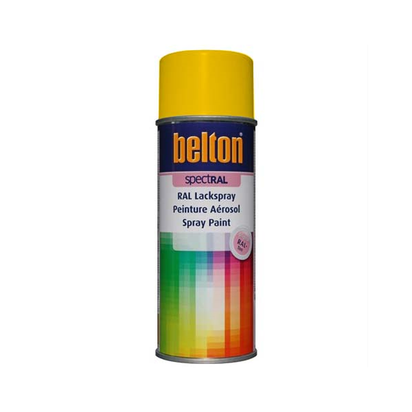 Peinture Belton aérosol SpectRAL brillante RAL 1003 Jaune Sécurité 400 ml