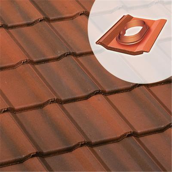 Tuile à douille béton pour système Durovent - Perspective - Badiane - 42 x 33 cm