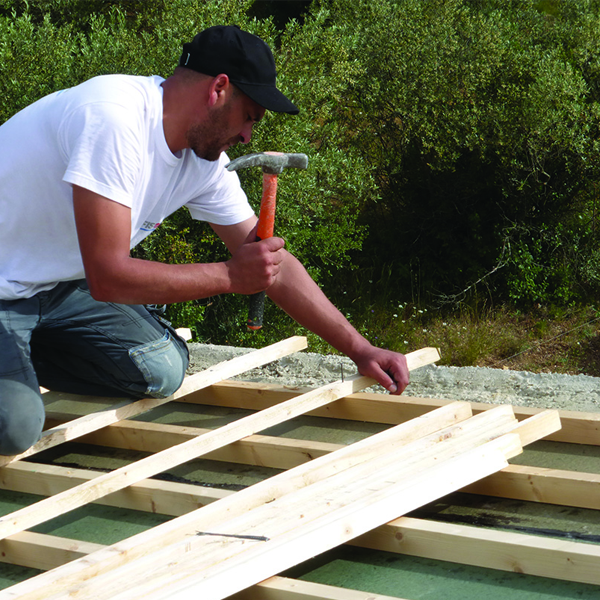 Panneau isolant toiture Pannotec Confort Plâtre RB contrelatté - R = 6,00 m².K/W - 4,80 M x 0,57 M - ép. 130 MM