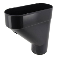 Jambonneau Nicoll JAM80A pour tube de descente de gouttière cylindrique de 80 mm - Techtan - gris anthracite