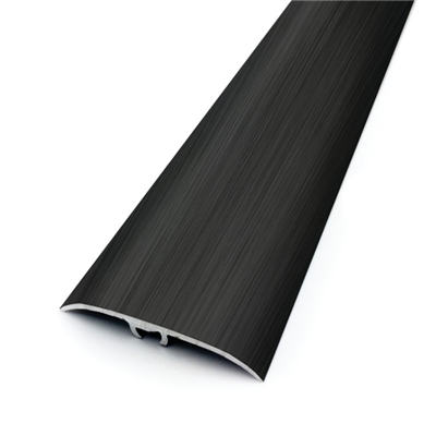Seuil de porte multi-niveaux à fixation invisible - Plaxé Harmony Dinac - Aluminium avec film PVC Noir - 41 MM x  - 93,0 CM