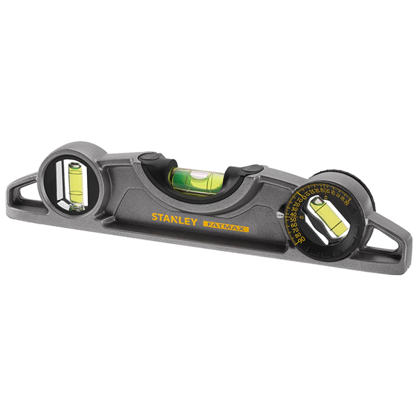 Niveau à bulle Stanley Torpedo Fatmax Pro magnétique 3 fioles 25 cm