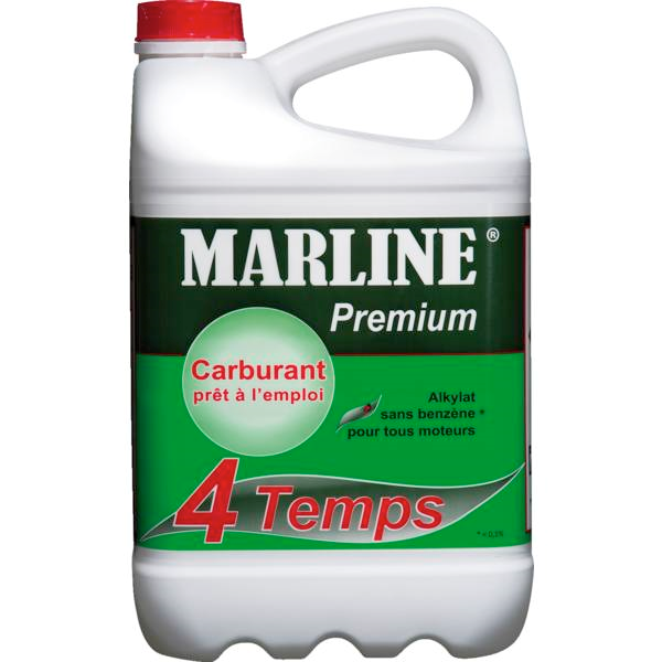 Carburant de moteur essence 4 temps Marline Premium - Alkylate - prêt à l'emploi - 5 litres