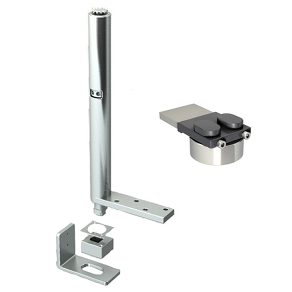 Pivot ferme-porte pour portillon - Ouverture droite - Capacité 85 Kg - Vantail 1m x 2m - Acier