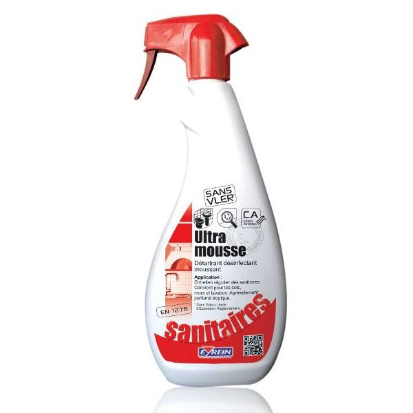 Nettoyant détartrant sanitaire Ultramousse Eyrein Tropique Spray 750 ml